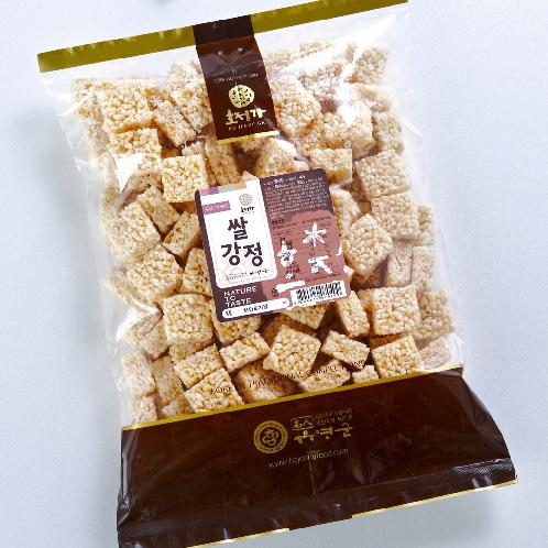 Hojeongga Rice Gangjeong (Sweet Crackers with Rice Puffs) 500g