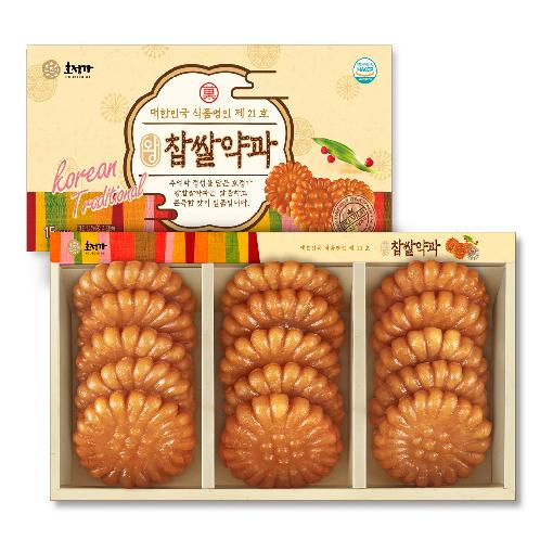 Hojeongga Glutinous Rice Yakgwa (Deep-fried Honey Cookie) Set (810g)